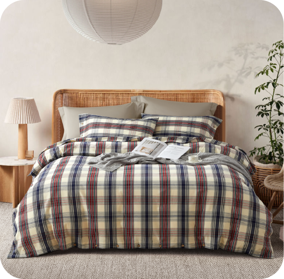 梦回堰塘-粗布四件套  |TQ-S63